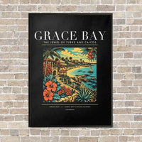 Thumbnail for GRACE BAY - Poster - Canvas Framed - Black