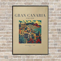 Thumbnail for GRAN CANARIA - Poster - Canvas Framed - Beige