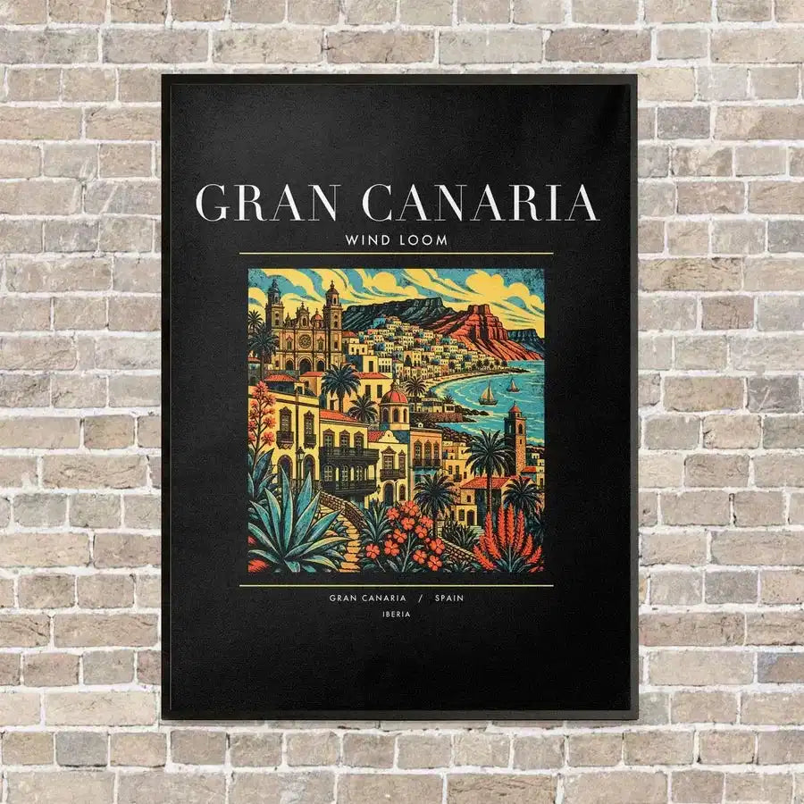 GRAN CANARIA - Poster - Canvas Framed - Black