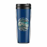Thumbnail for Green Bay–Austin Straubel International Airport (GRB) Travel Mugs - Badge - Plastic (No Holder) - Blue