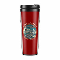 Thumbnail for Green Bay–Austin Straubel International Airport (GRB) Travel Mugs - Badge - Plastic (No Holder) - Red