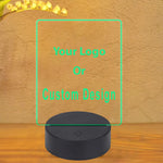 Your Custom Design & Image & Logo & Text & Outline Designed 3D Lamp