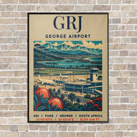 Thumbnail for GRJ - Poster - Canvas Framed - Beige