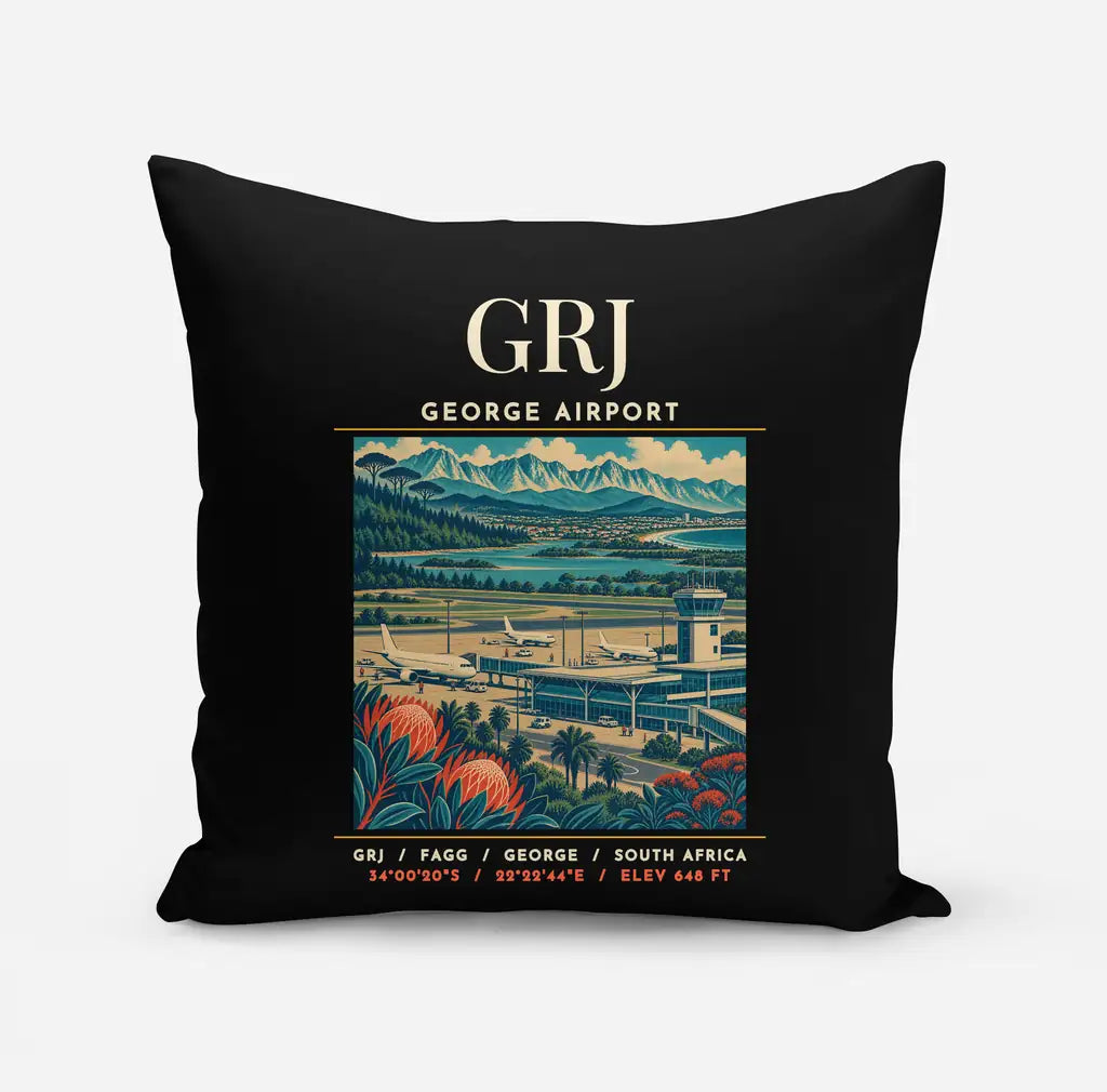 GRJ - Poster - Pillow - Black