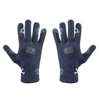 Thumbnail for Gerald R. Ford International Airport Grand Rapids (GRR) Gloves - Gloves - Full - Pattern - Navy Blue