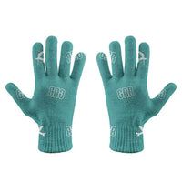 Thumbnail for Gerald R. Ford International Airport Grand Rapids (GRR) Gloves - Gloves - Full - Pattern - Turquoise