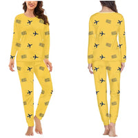 Thumbnail for Gerald R. Ford International Airport Grand Rapids (GRR) Pajamas - Women Pajamas - Yellow