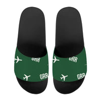 Thumbnail for Gerald R. Ford International Airport Grand Rapids (GRR) Slippers & Flip Flops - Slippers - Sport - Pattern - Green