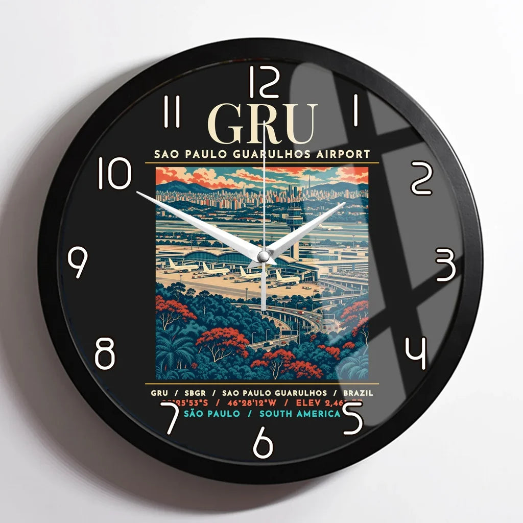 GRU - Poster - Wall Clock Framed - Black