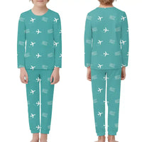Thumbnail for Federico García Lorca Granada-Jaén Airport (GRX) Pajamas - Children Pajamas - Turquoise