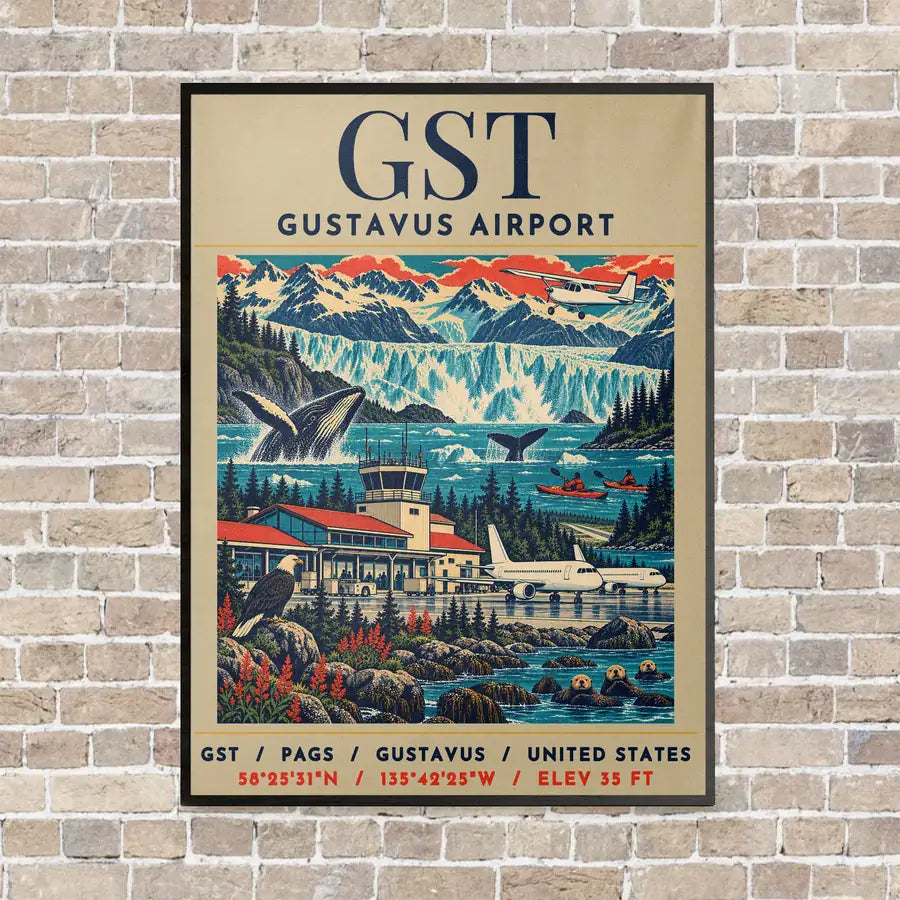GST - Poster - Canvas Framed - Beige