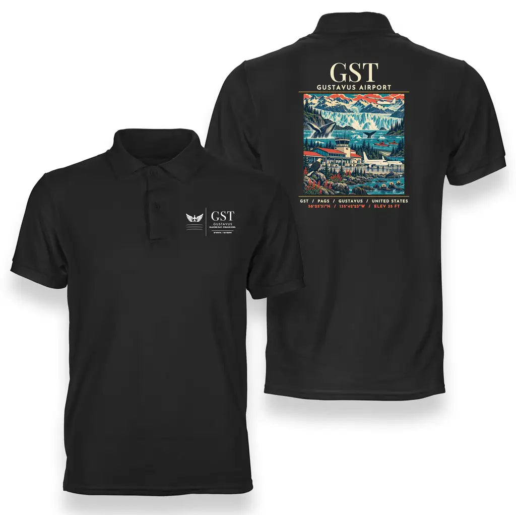 GST - Poster - Double-Side Polo - Black