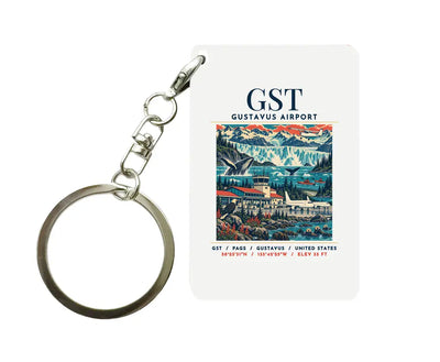 GST - Poster - Key Chain - White