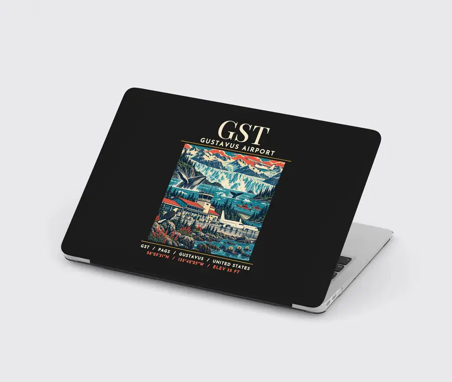 GST - Poster - MacBook Case - Black