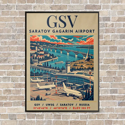 GSV - Poster - Canvas Framed - Beige