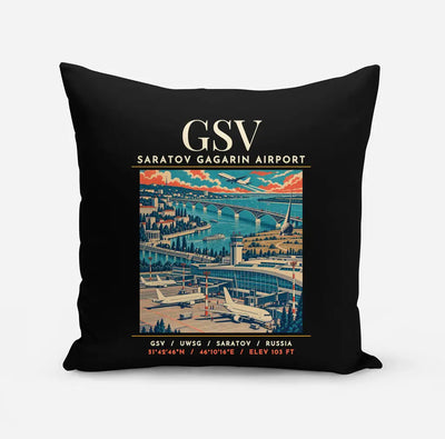 GSV - Poster - Pillow - Black