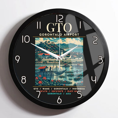 GTO - Poster - Wall Clock Framed - Black