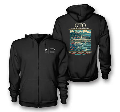 GTO - Poster - Zipped Hoodie - Black