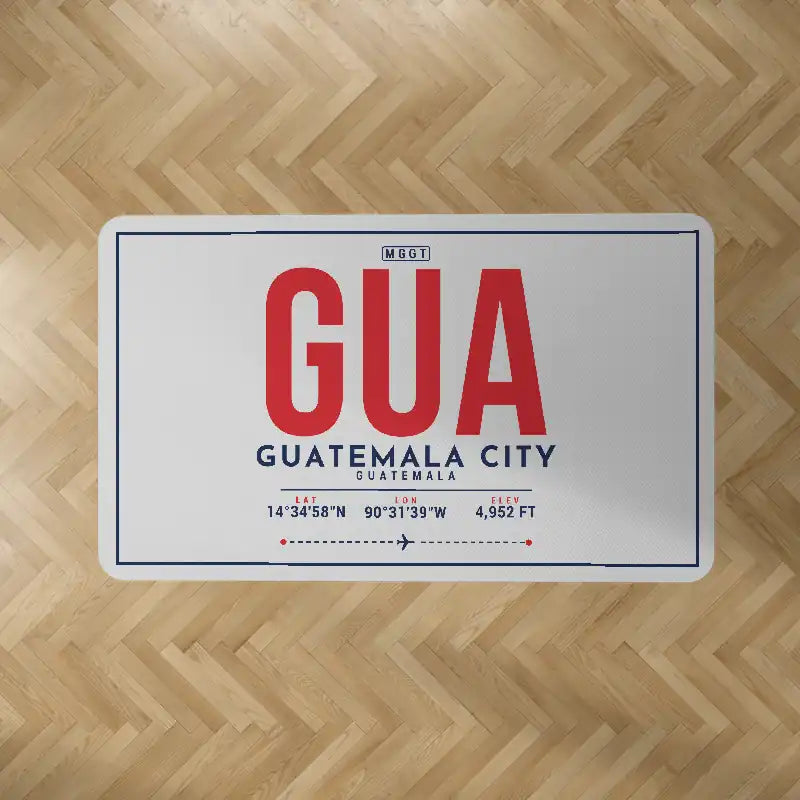 Aeropuerto Internacional La Aurora (GUA) Carpets - Carpet Rectangle - ID Tag - Light Gray