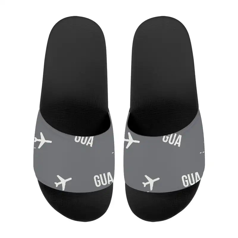 Aeropuerto Internacional La Aurora (GUA) Slippers & Flip Flops - Slippers - Sport - Pattern - Gray