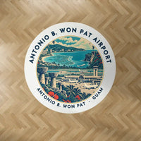 Thumbnail for Antonio B. Won Pat International Airport (GUM) Carpets - Carpet Round - Badge - White V2