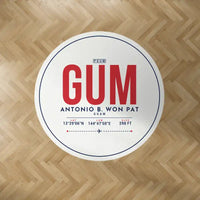 Thumbnail for Antonio B. Won Pat International Airport (GUM) Carpets - Carpet Round - ID Tag - White V2