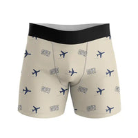 Thumbnail for Atyrau Airport (GUW) Men Boxers - Pattern - Beige