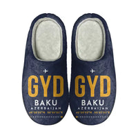 Thumbnail for Heydar Aliyev International Airport (GYD) Slippers & Flip Flops - Slippers - Cotton - Code - Same - Navy Blue