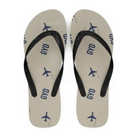 Thumbnail for Heydar Aliyev International Airport (GYD) Slippers & Flip Flops - Slippers - Flip Flops - Pattern - Beige