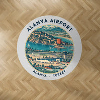 Thumbnail for Gazipasa-Alanya Airport (GZP) Carpets - Carpet Round - Badge - Light Gray V2