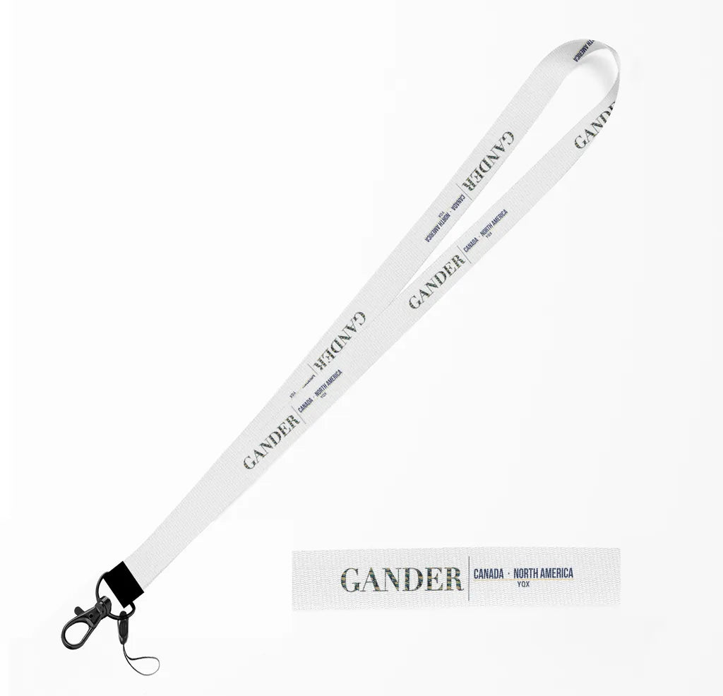 Gander City Series lanyard - white