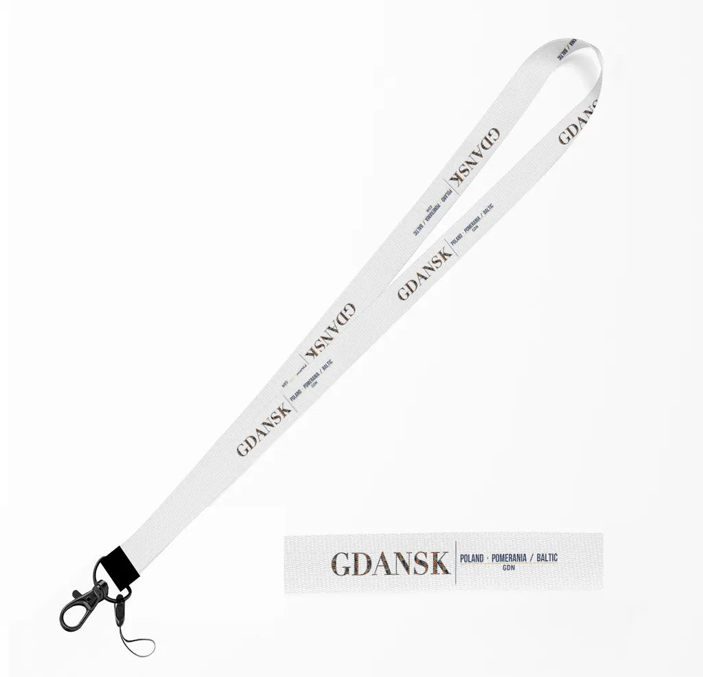 Gdansk City Series lanyard - white