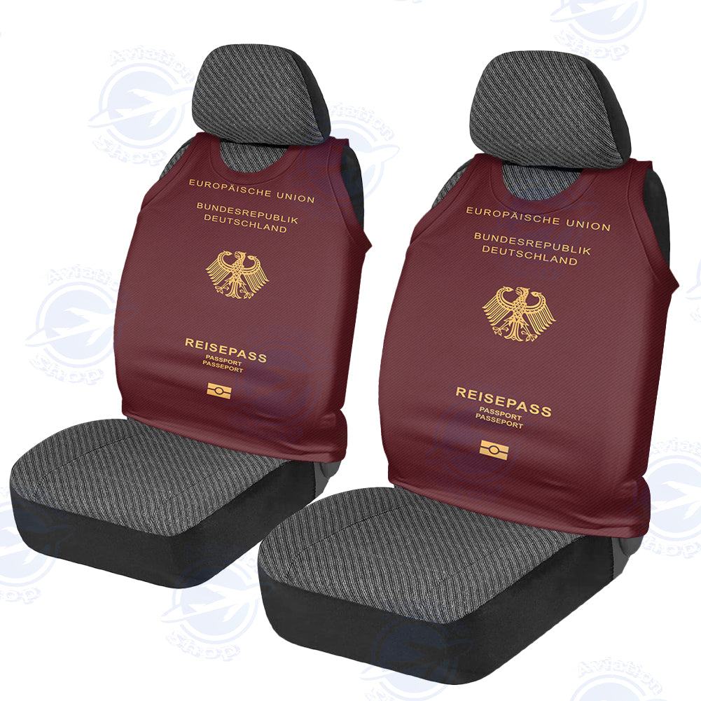 Germany Passport Designed Car Seat Covers