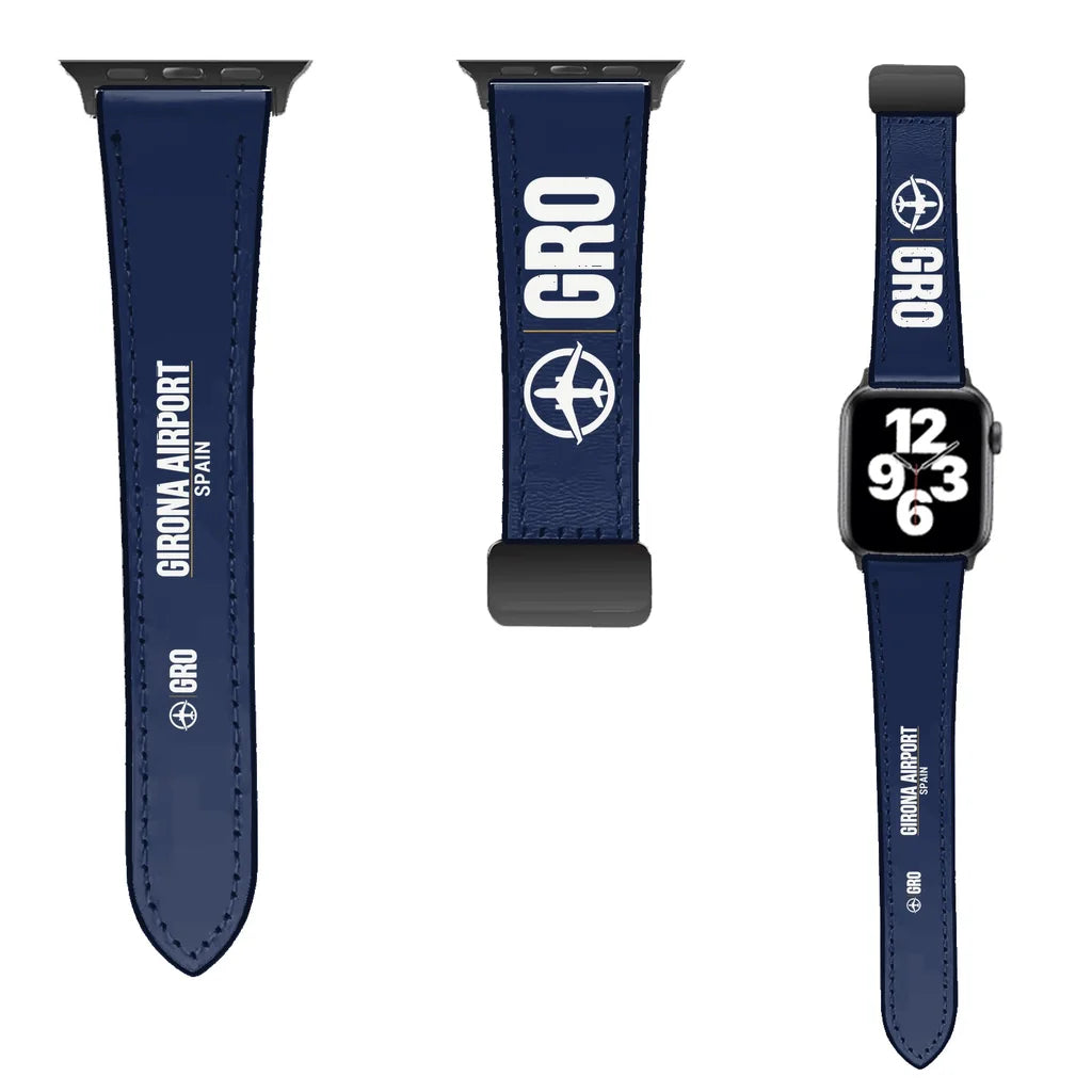 WBV6 | Girona–Costa Brava Airport GRO | Leather - Navy Blue
