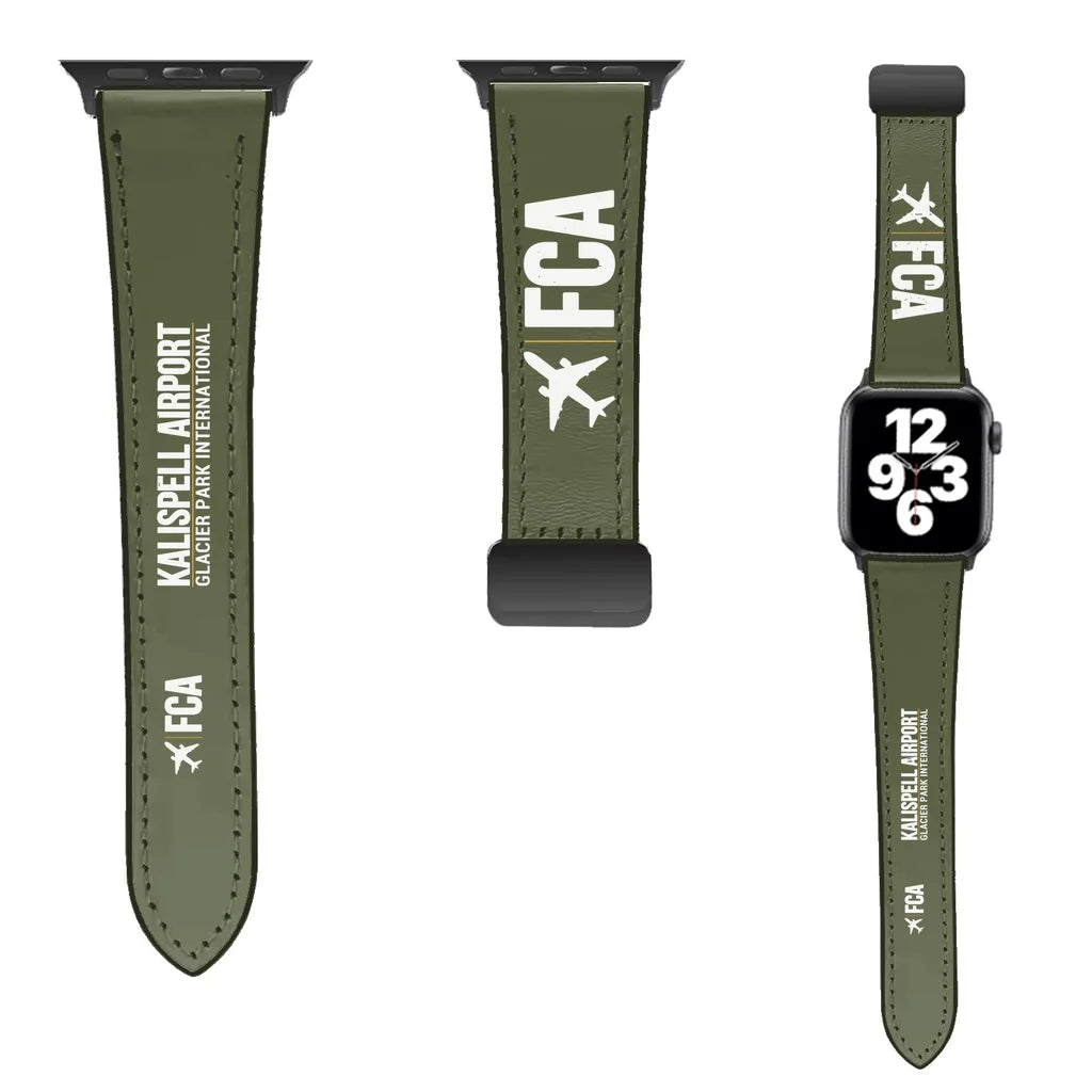 WBV6 | Glacier Park International Airport FCA — Kalispell | Leather - Green Army