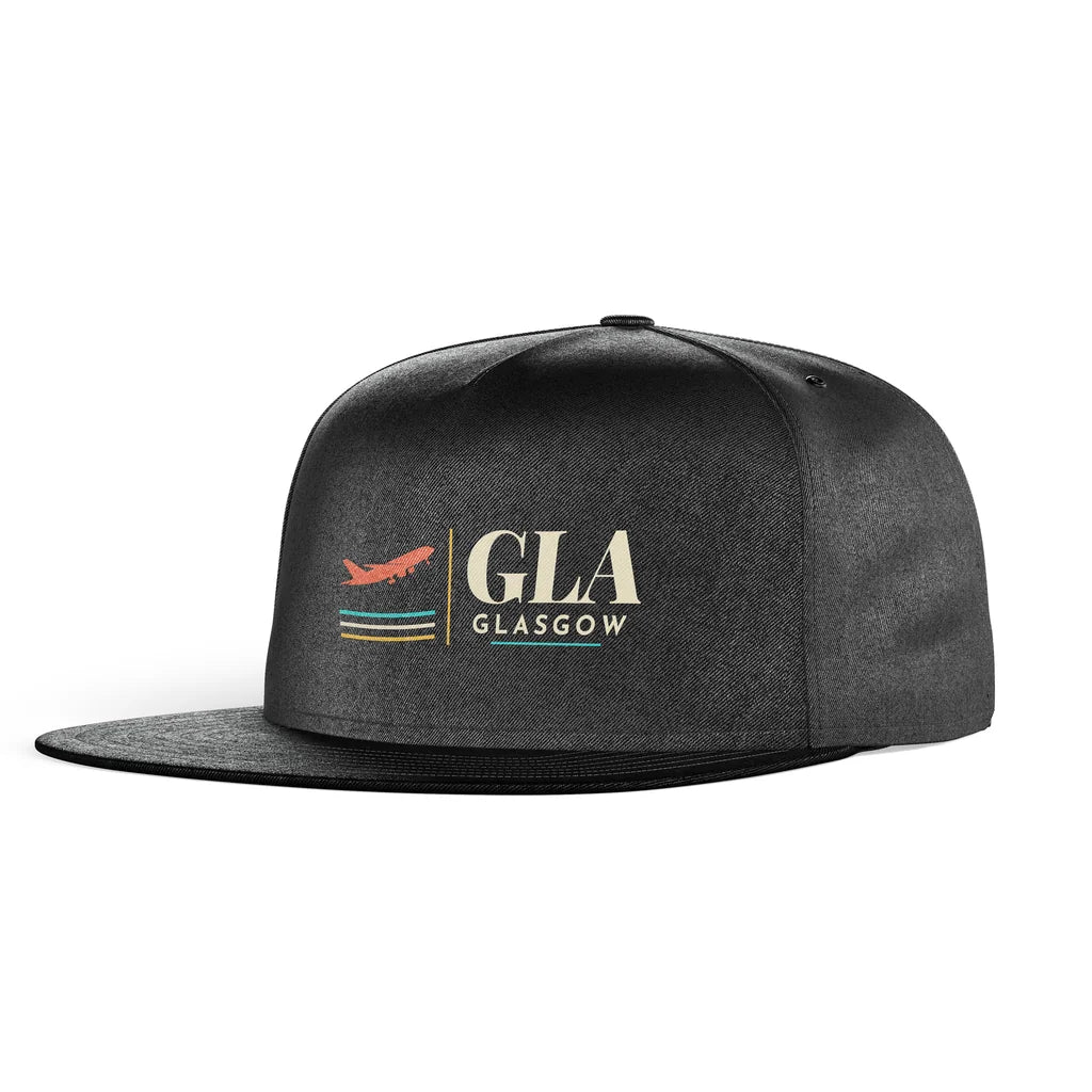 Glasgow Airport (GLA) snapback - black