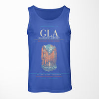 Thumbnail for Glasgow Airport GLA Tank Top - Blue