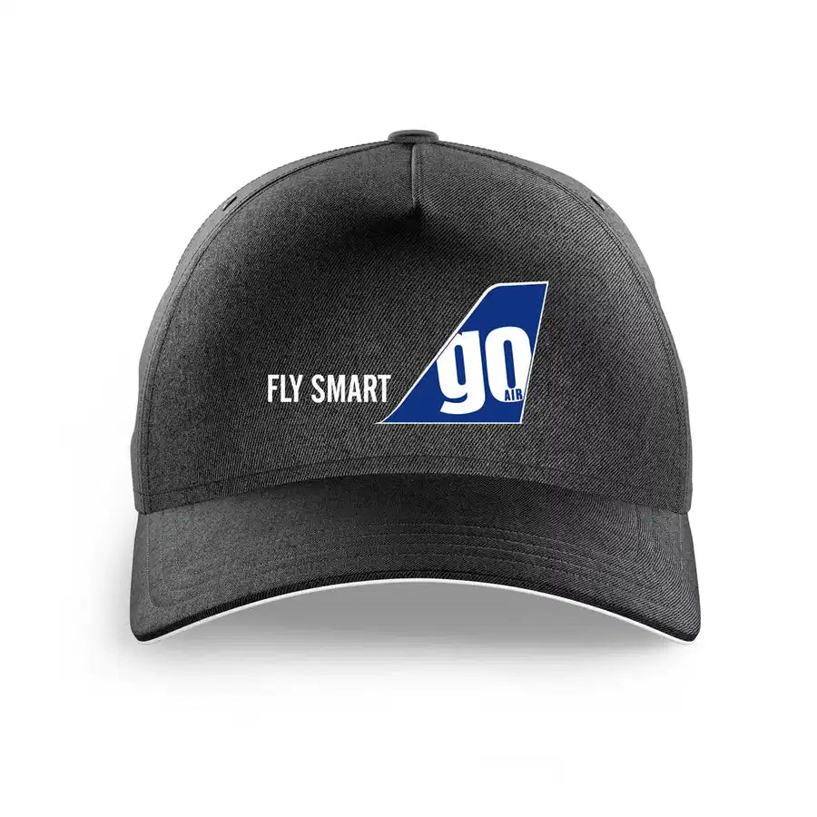 Go First printed hat - black