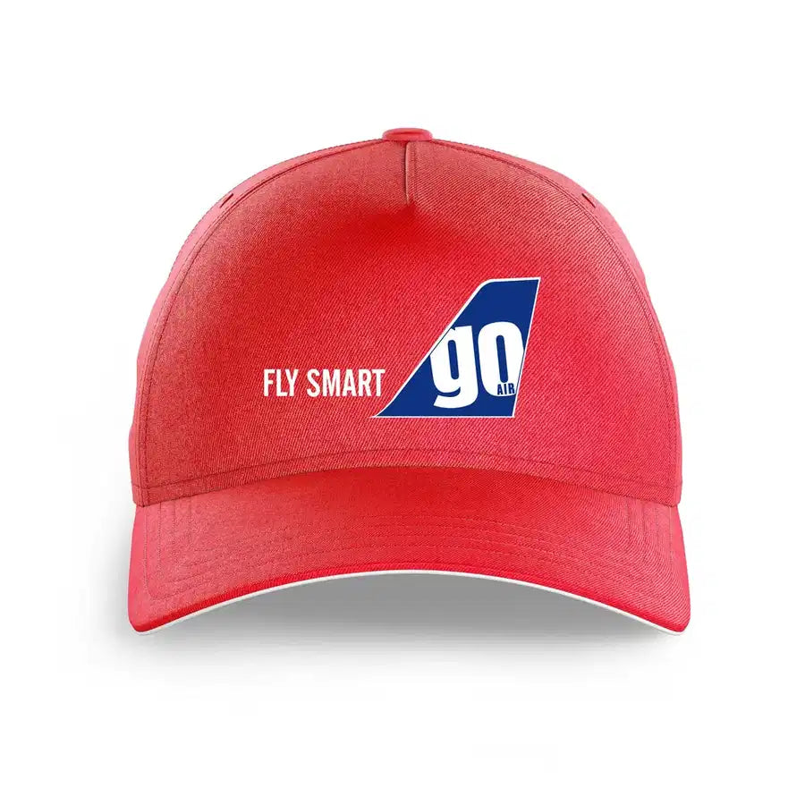 Go First printed hat - red
