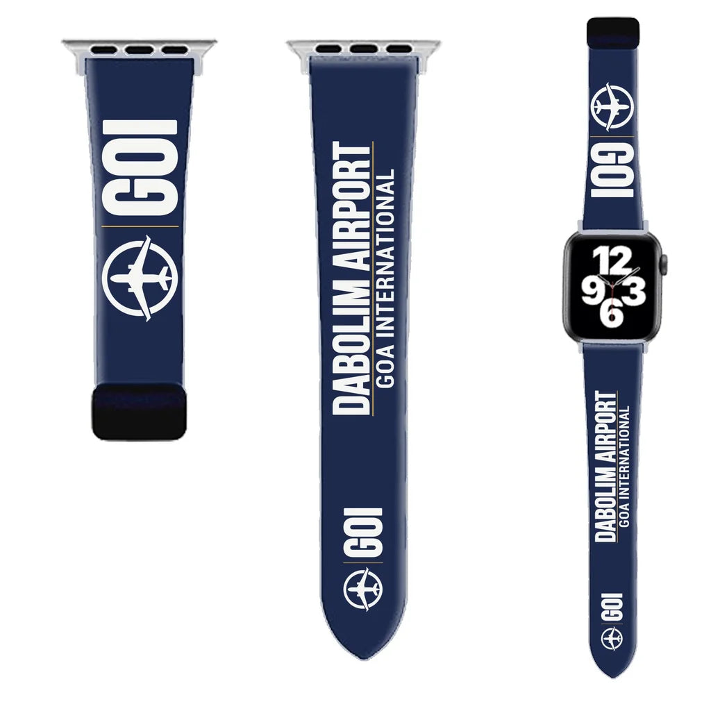WBV6 | Goa International Airport Dabolim GOI | Navy Blue (Magnetic Band)
