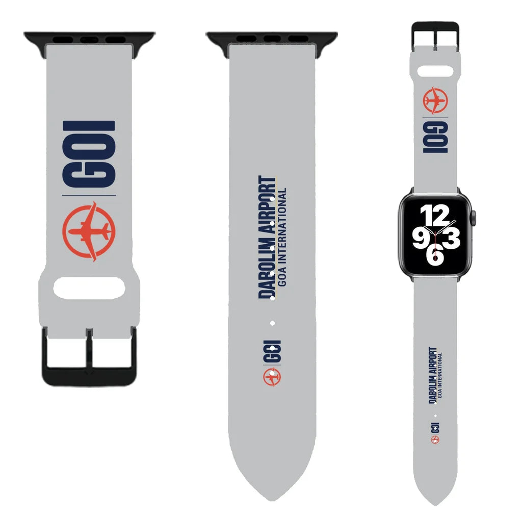 WBV6 | Goa International Airport Dabolim GOI | Light Gray (Metal Buckle)
