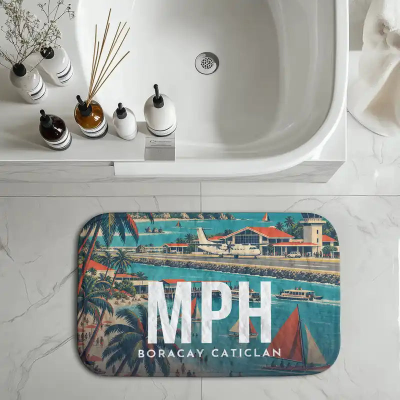 Godofredo P. Ramos Airport Boracay Caticlan (MPH) bath mat