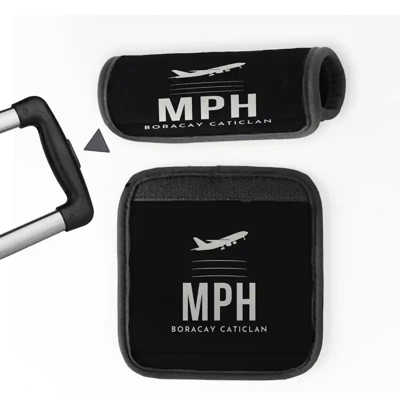 Godofredo P. Ramos Airport Boracay Caticlan (MPH) Luggage Handle Covers - Black