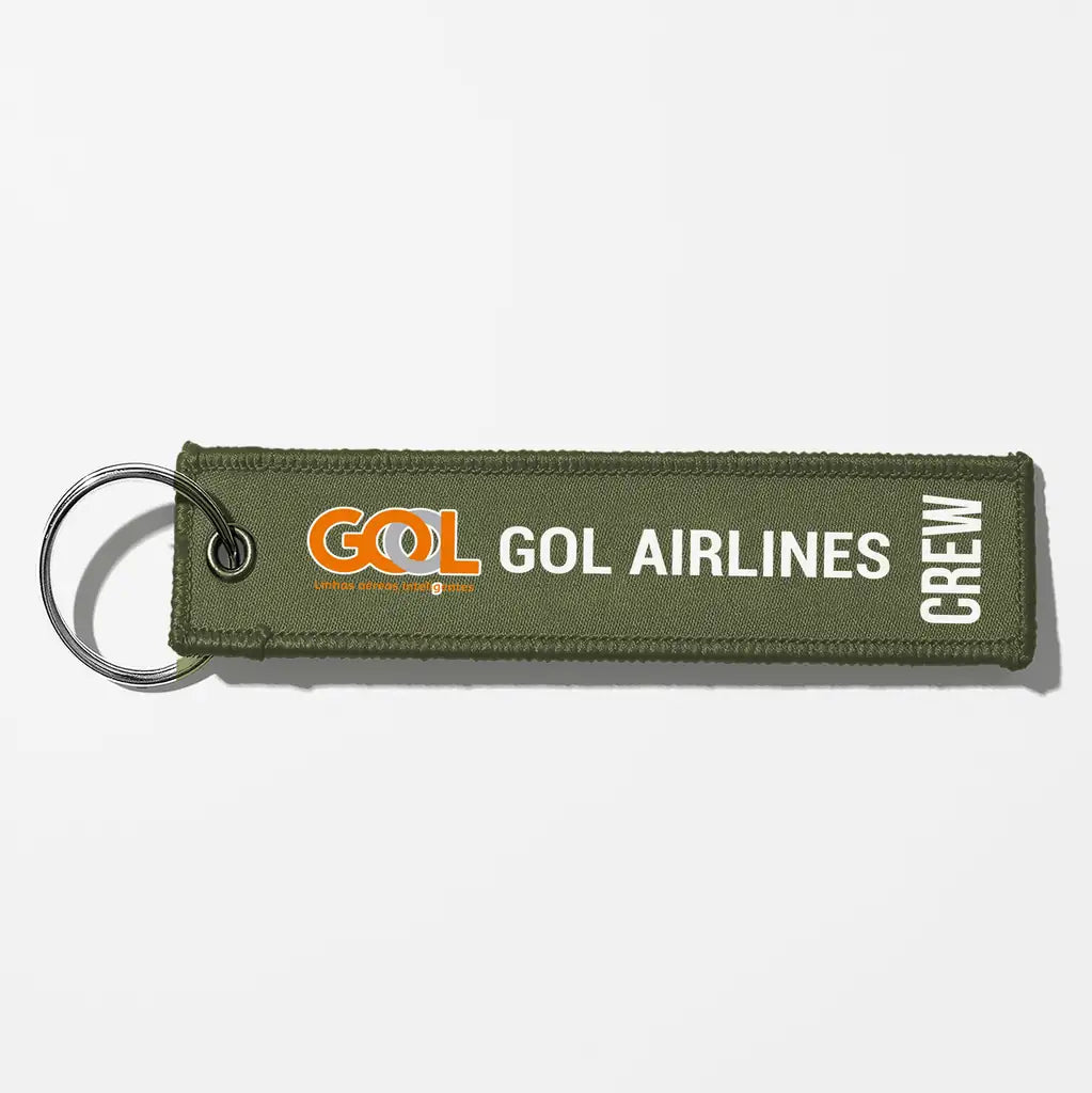 Gol Linhas Aéreas Inteligentes Crew & Staff Tag Key Chains - Green Army - Crew