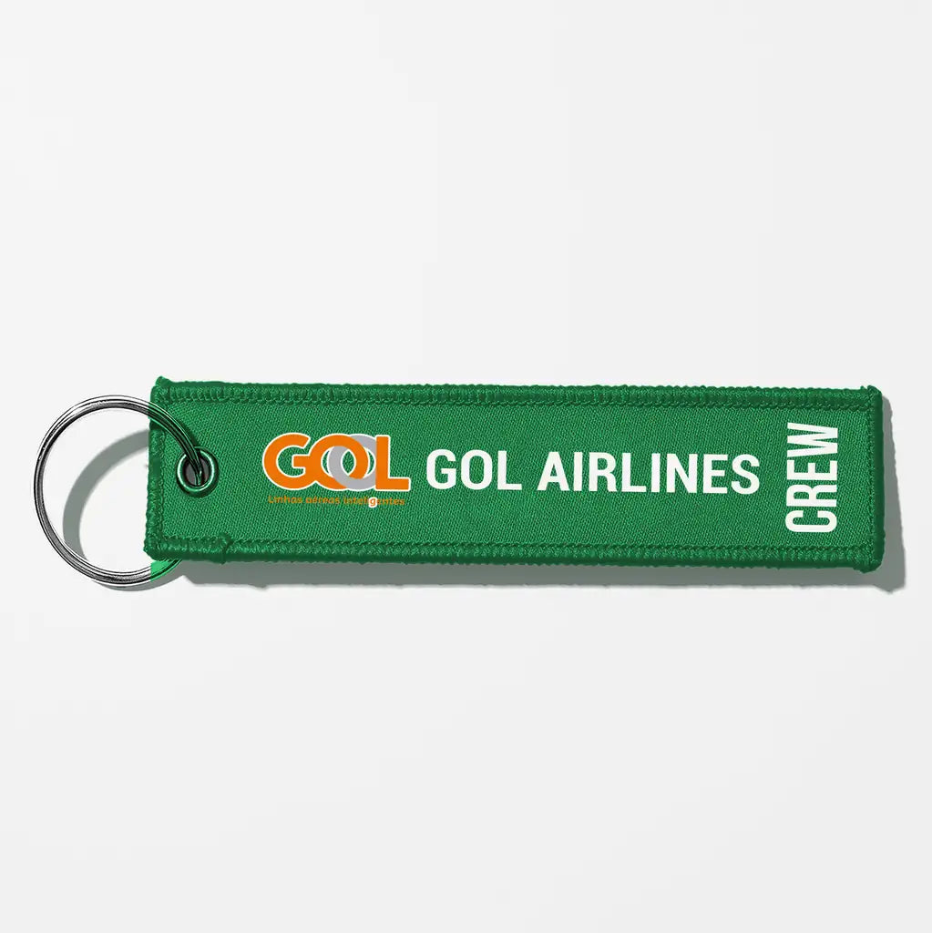 Gol Linhas Aéreas Inteligentes Crew & Staff Tag Key Chains - Green - Crew