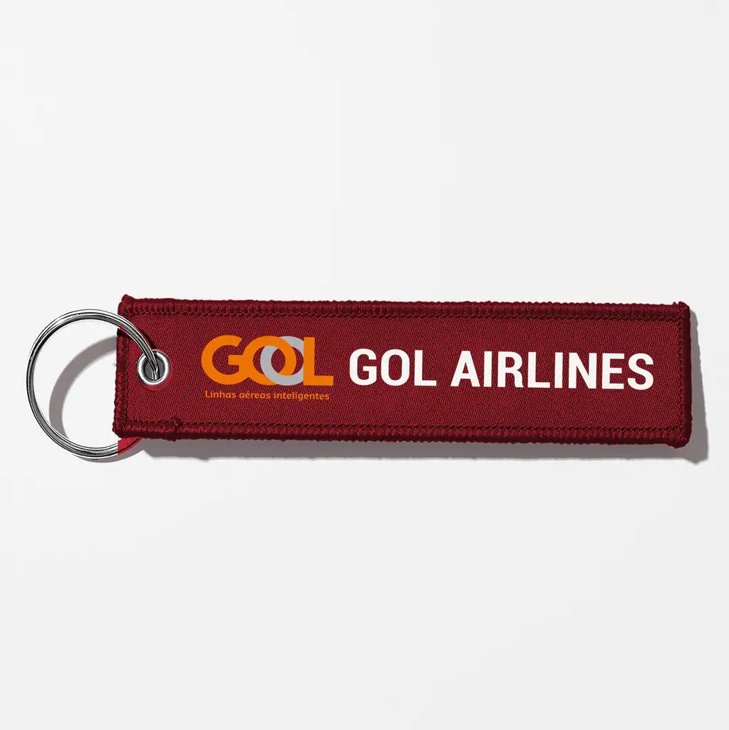 Gol Linhas Aéreas Inteligentes Crew & Staff Tag Key Chains - Dark Red