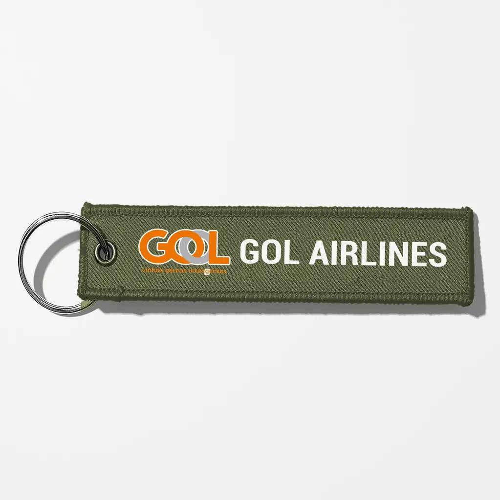 Gol Linhas Aéreas Inteligentes Crew & Staff Tag Key Chains - Green Army