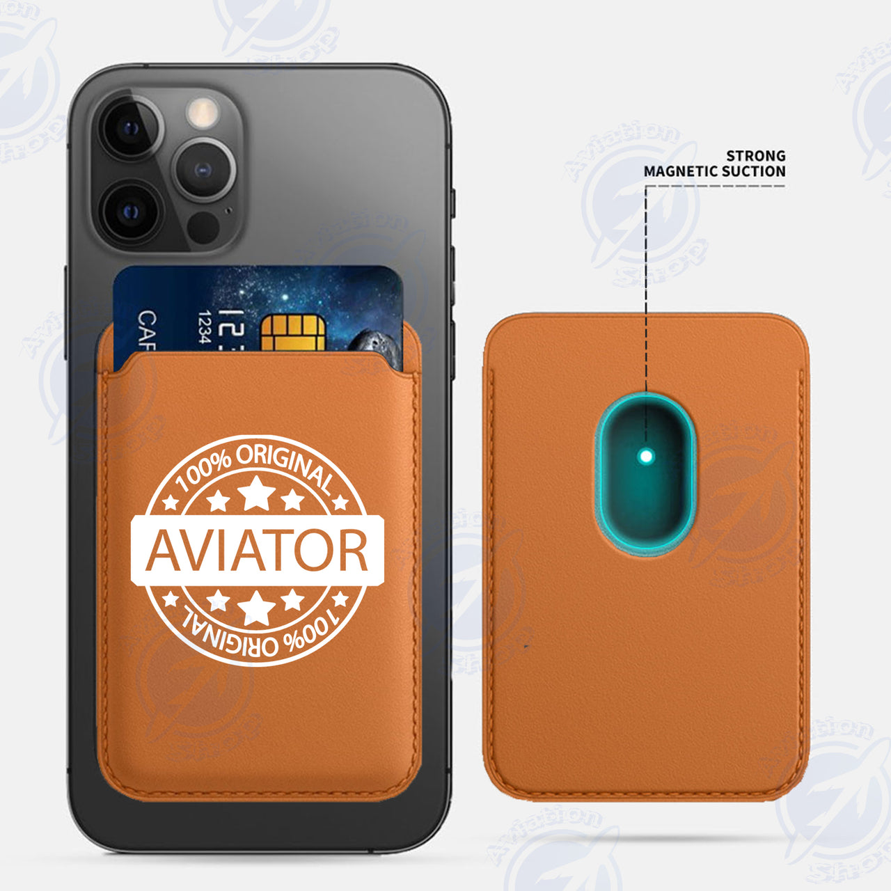 %100 Original Aviator iPhone Cases Magnetic Card Wallet