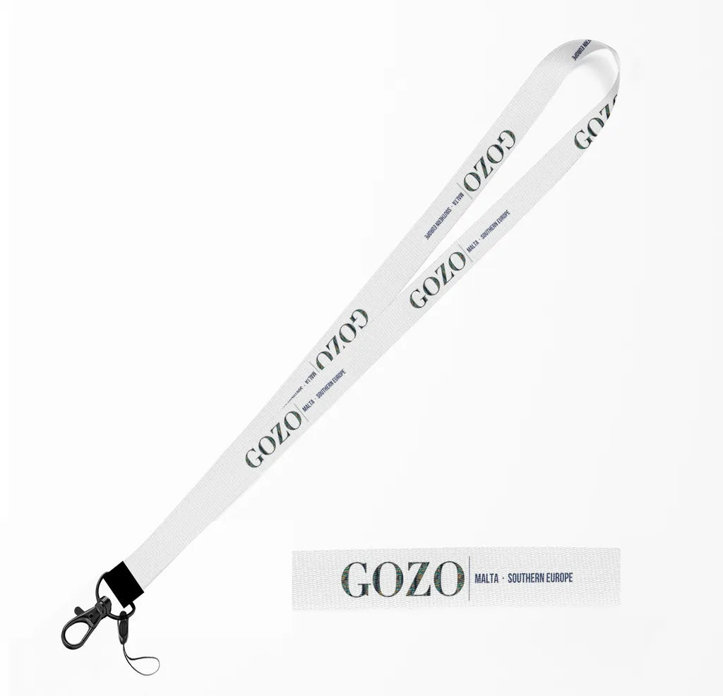 Gozo City Series lanyard - white