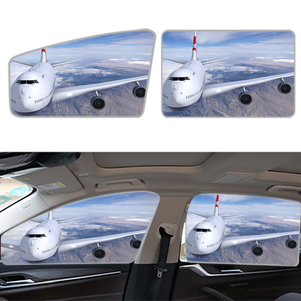 Graphical Boeing 747 Designed Car Sun Shade (Side window)
